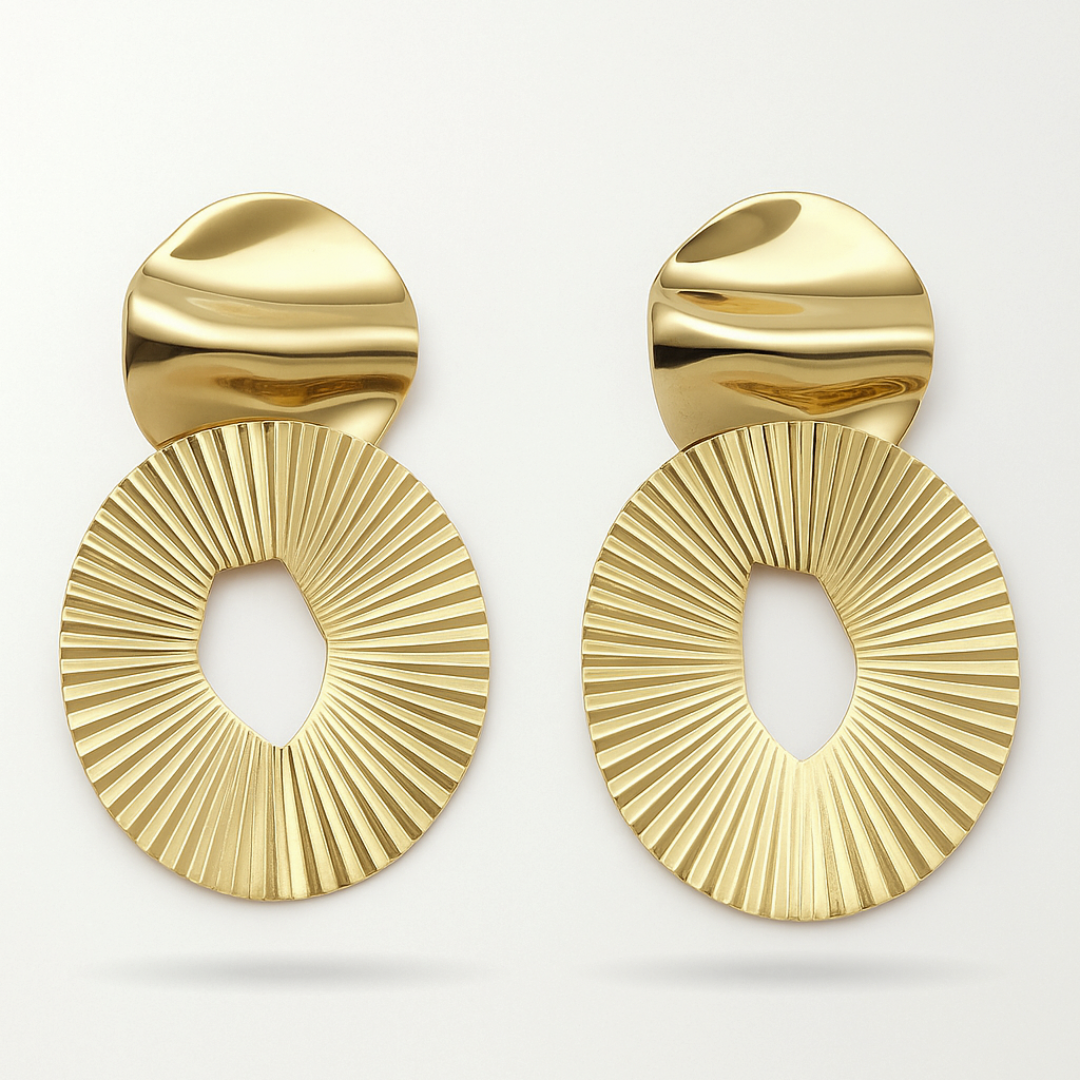 Modern Sculptural Drop Earrings