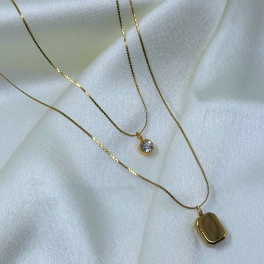 Dual Charm Layered Necklace