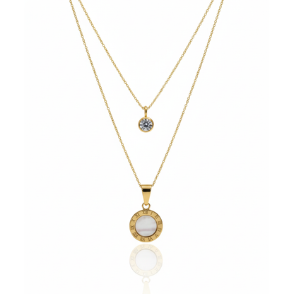 Roman Layered Pendant Necklace