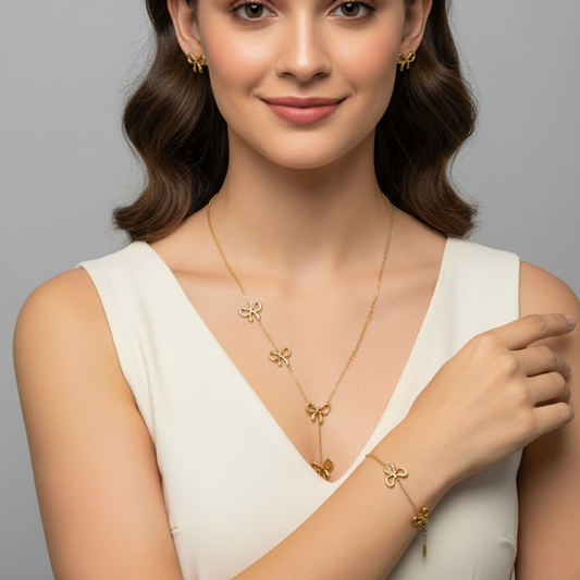 Bowline Grace Set (Necklace, Bracelet & Earrings)