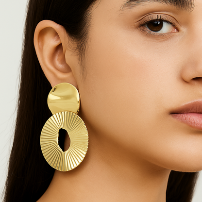 Modern Sculptural Drop Earrings
