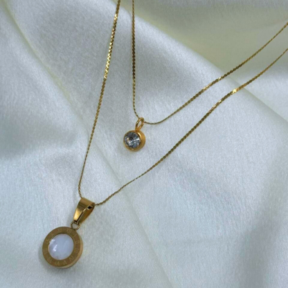 Roman Layered Pendant Necklace