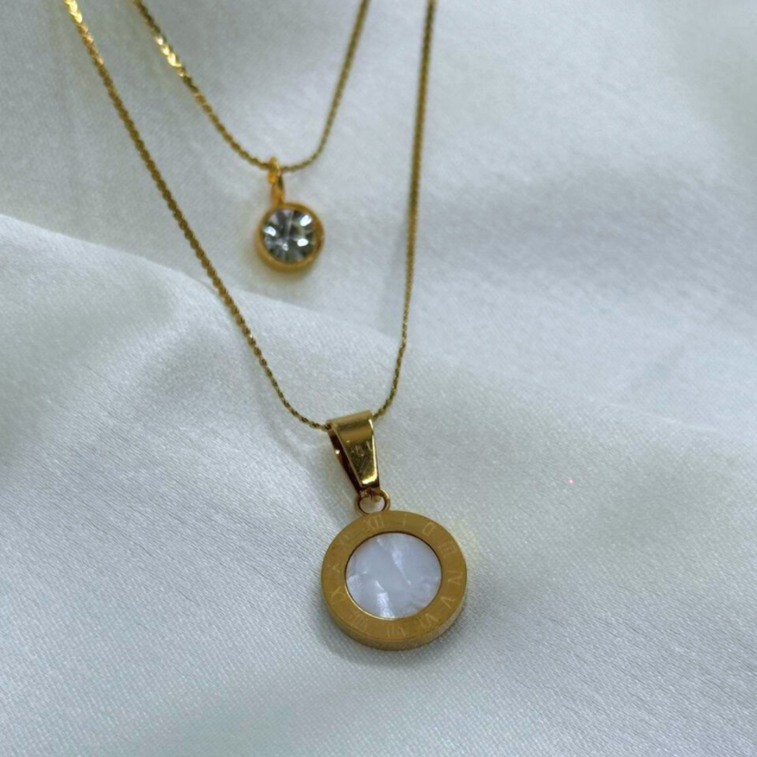 Roman Layered Pendant Necklace