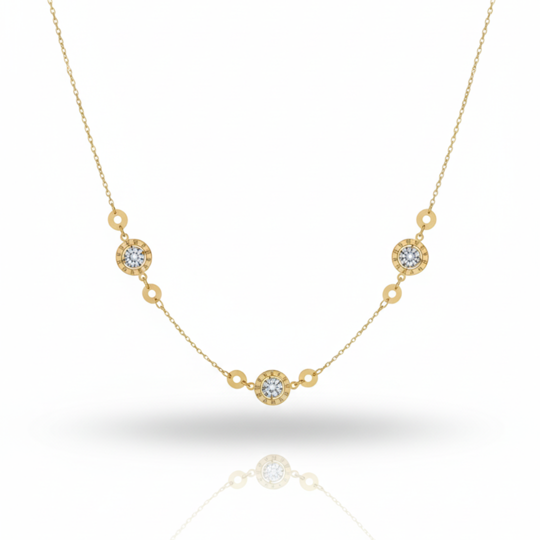 Roman Spark Station Necklace
