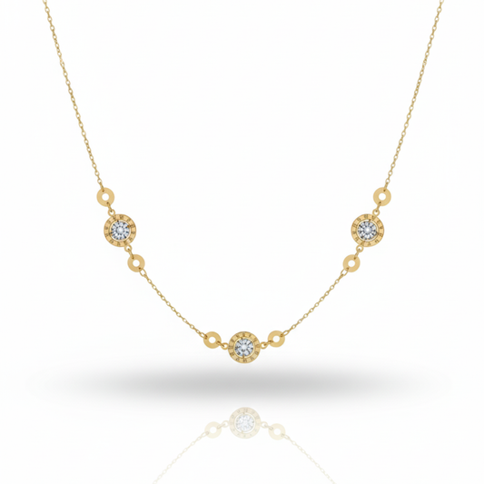 Roman Spark Station Necklace