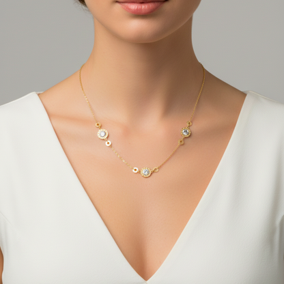 Roman Spark Station Necklace