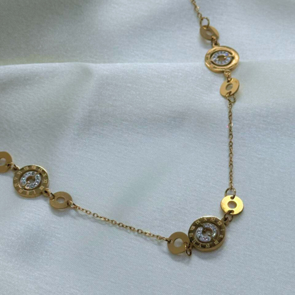 Roman Spark Station Necklace