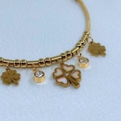 Lucky Clover Charm Bracelet