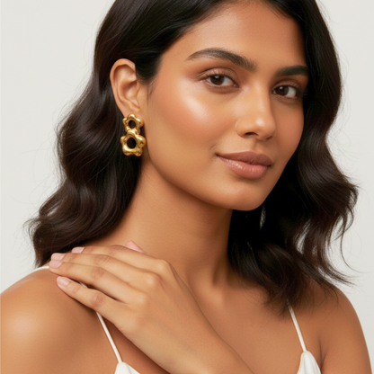 Bloom Link Stud Earrings