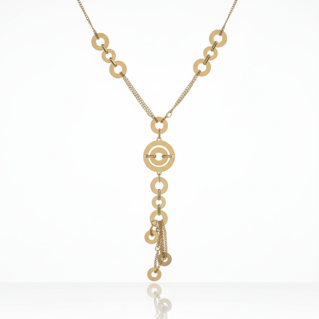 Halo Link Statement Necklace