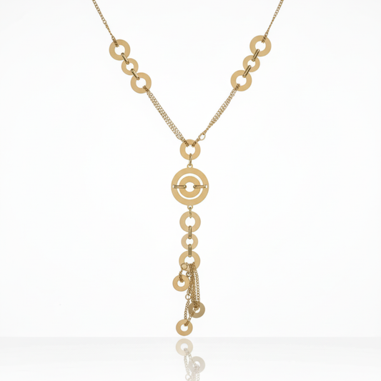 Halo Link Statement Necklace