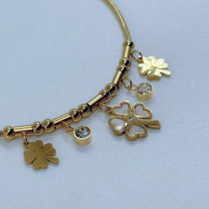 Lucky Clover Charm Bracelet