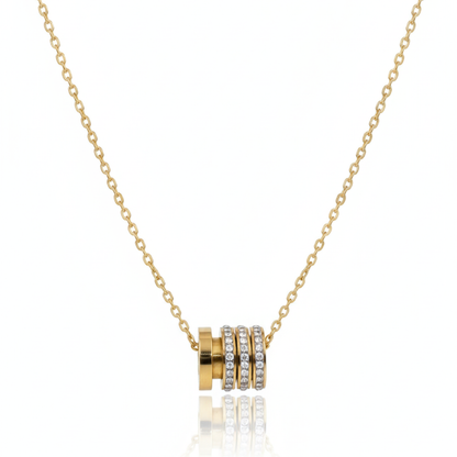 Triple Ring Pendant Necklace