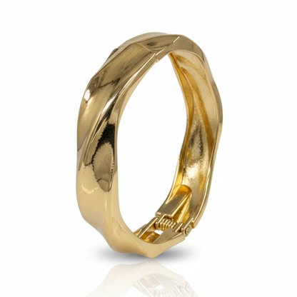 Sculpted Wave Cuff Bracelet