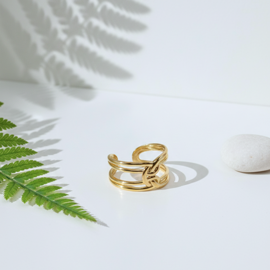 Interlock Knot Statement Ring (BUY1GET1)