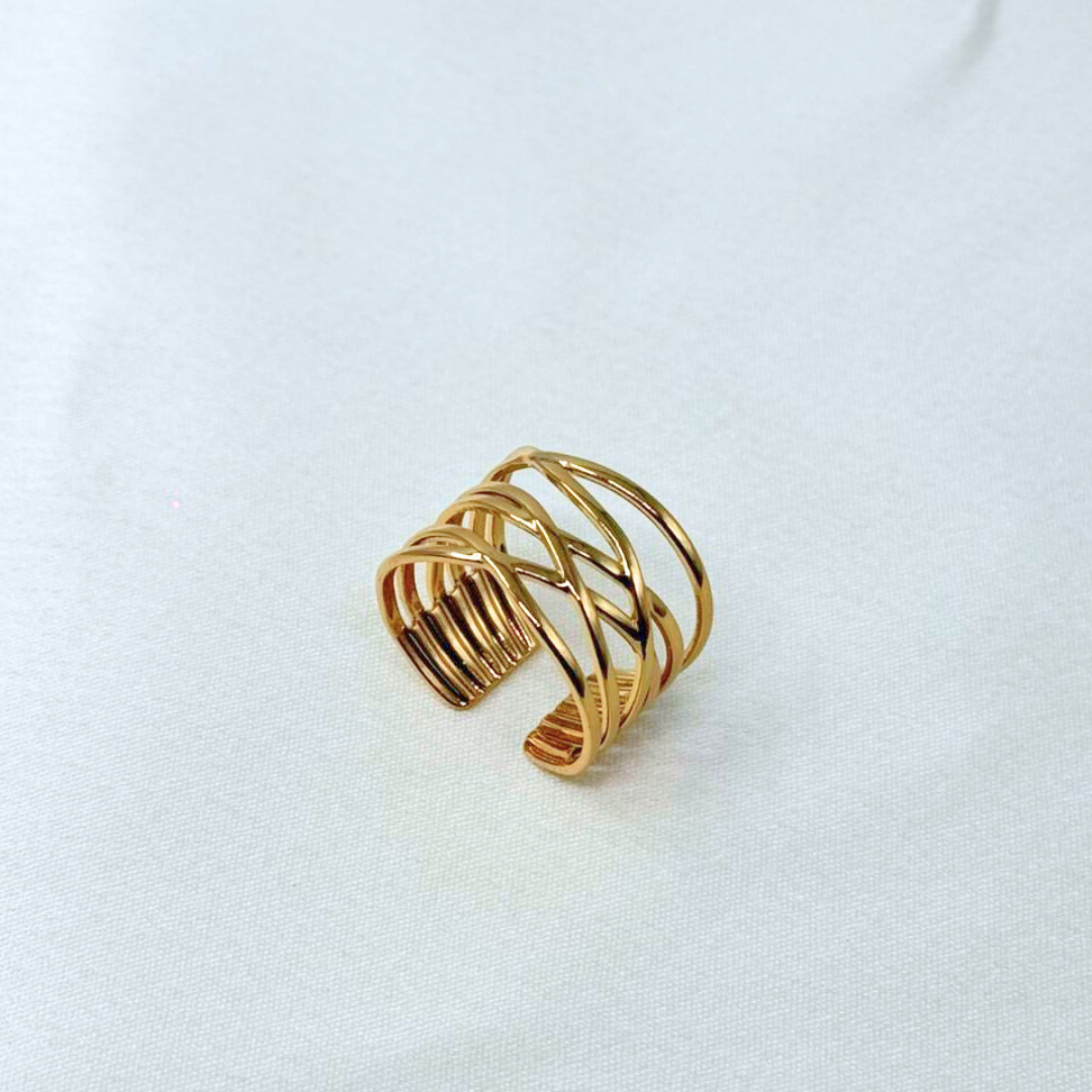 Aurora Criss-Cross Statement Ring (BUY1GET1)