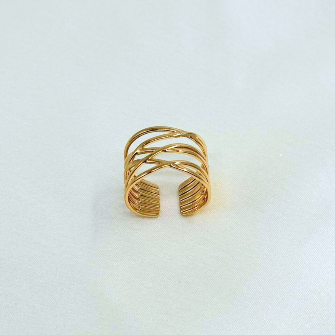 Aurora Criss-Cross Statement Ring (BUY1GET1)