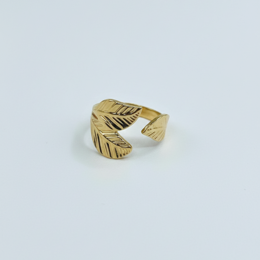 Golden Leaf Open Ring (BUY1GET1)