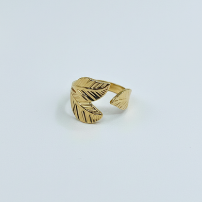Golden Leaf Open Ring (BUY1GET1)