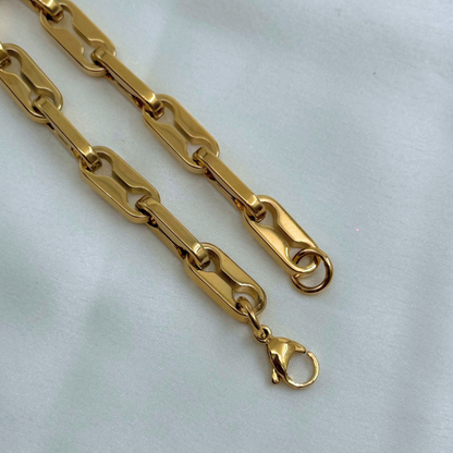 Elongated Link Men’s Bracelet