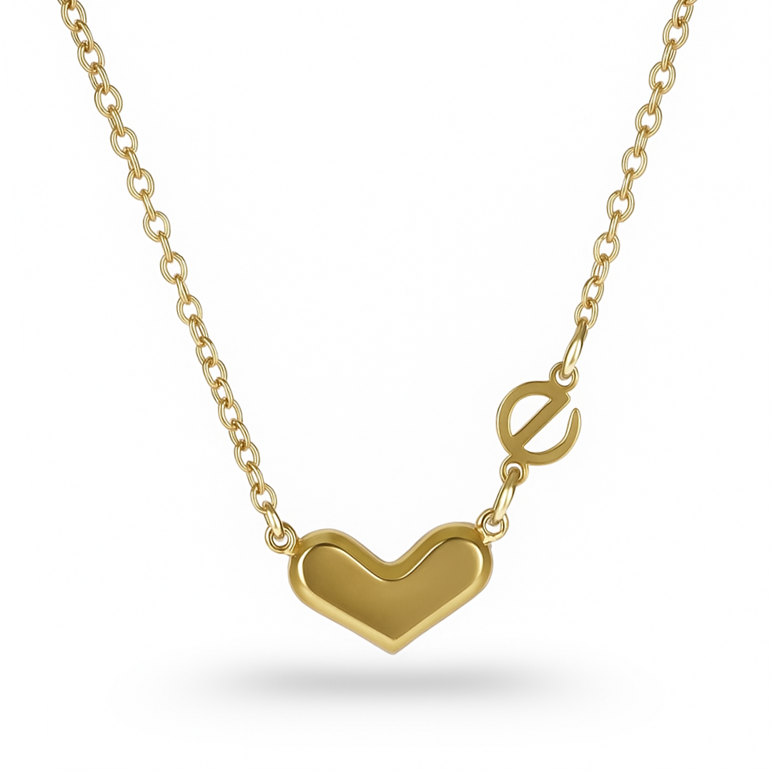 Minimalist Heart Charm Necklace