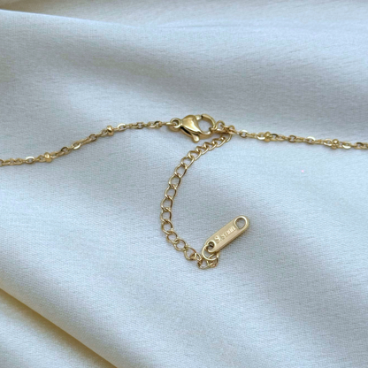 Snake Charm & CZ Drops Necklace